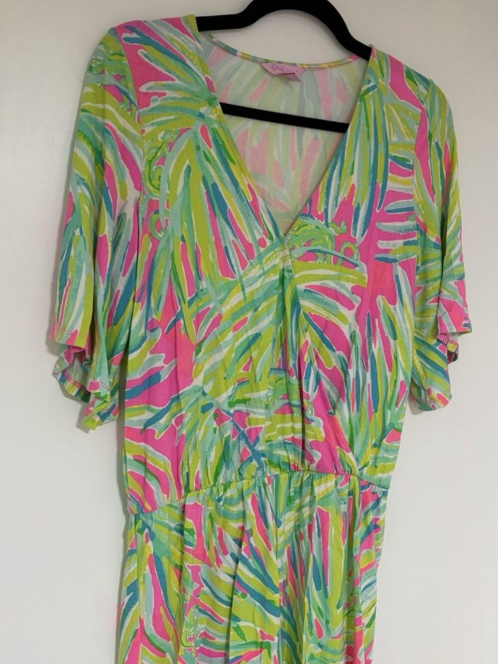 Lilly Pulitzer Madilyn Tiki Print Women’s Shorts Romper Size Small *No Belt - Picture 3 of 8